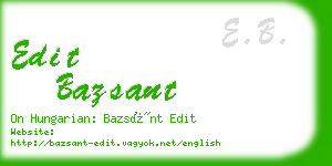 edit bazsant business card